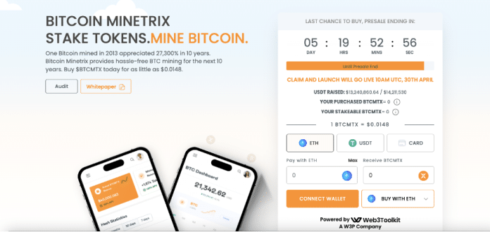 Letzte Chance: Bitcoin Minetrix jetzt noch im PreSale kaufen – Coincierge.de